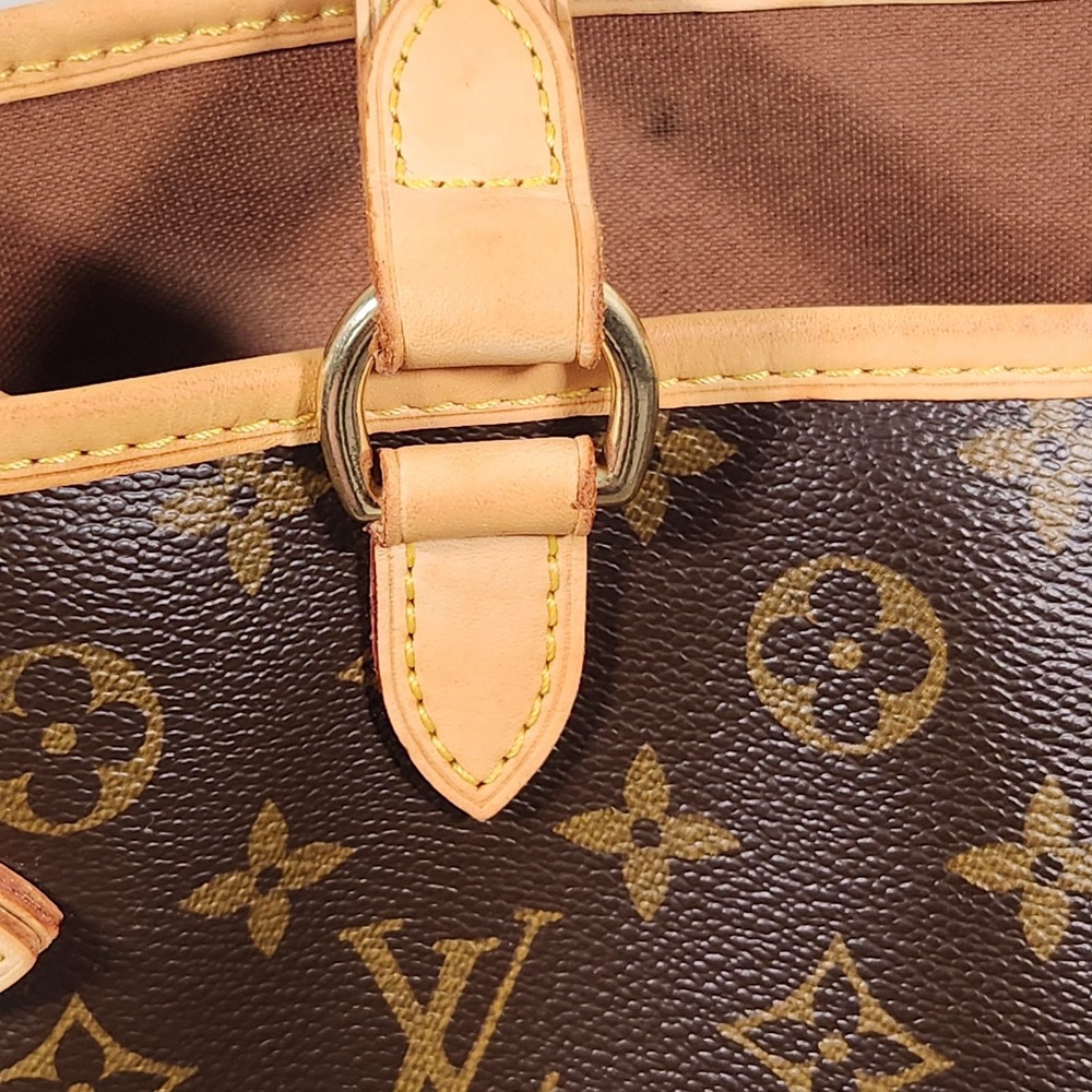 COA Louis Vuitton Monogram Batignolles Horizontal Bucket Tote Bag Brown Purse - Picture 7 of 16
